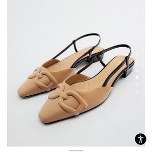 Zara slingback flats